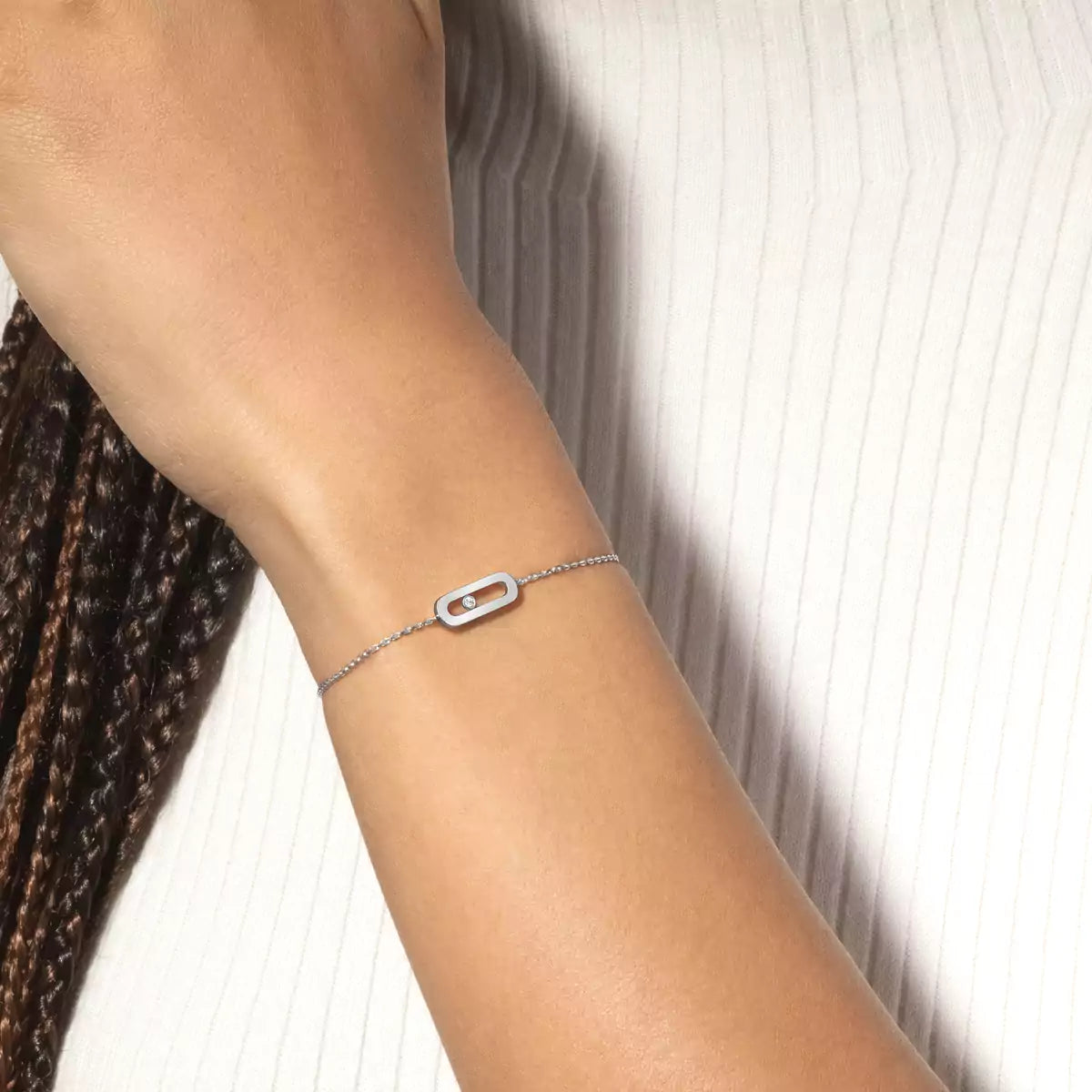 [Peak]MOVE UNO SINGLE DIAMOND BRACELET
