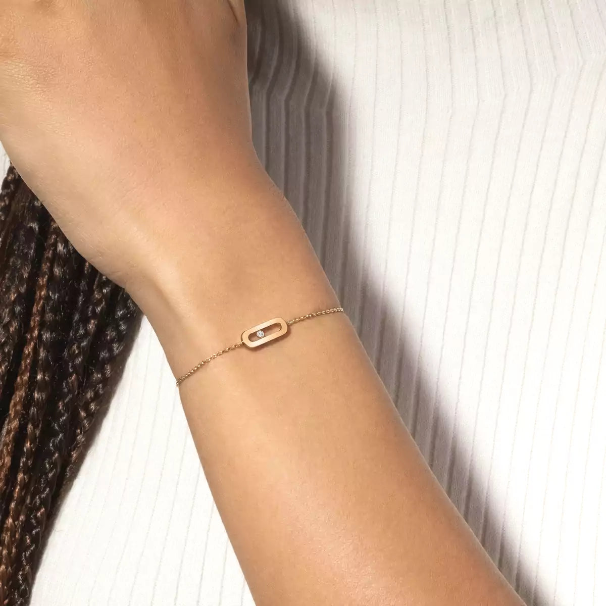 [Peak]MOVE UNO SINGLE DIAMOND BRACELET