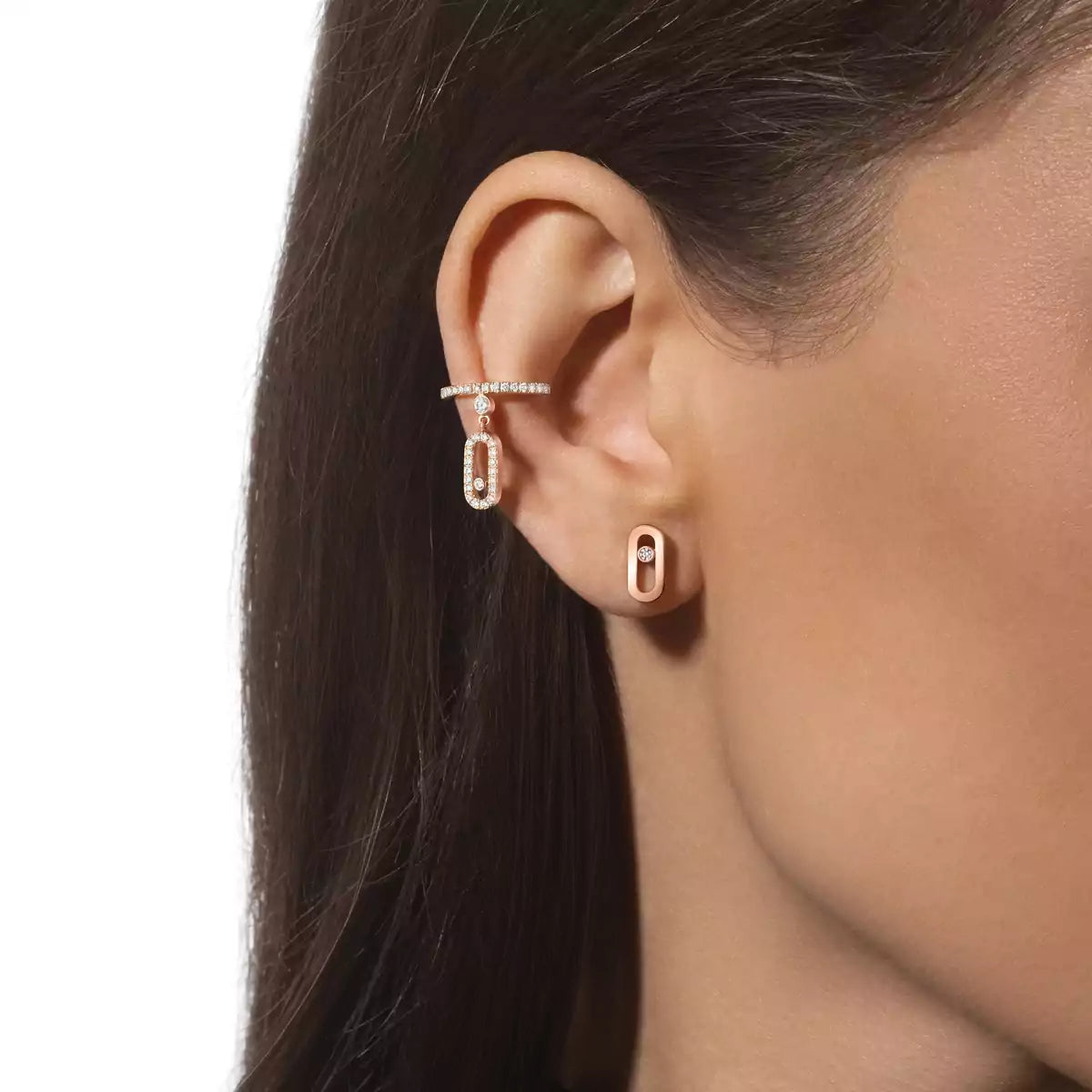 [Peak]MOVE UNO DIAMOND STUD EARRINGS
