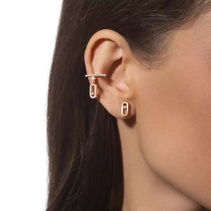 [Peak]MOVE UNO DIAMOND STUD EARRINGS