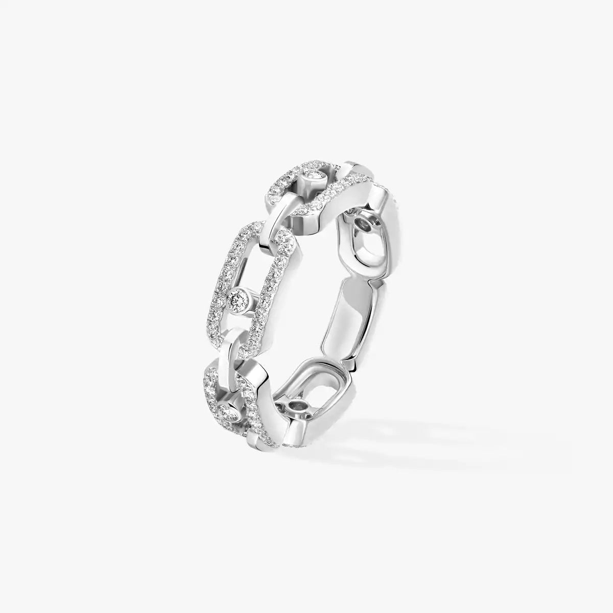 [Peak]MOVE LINK PAVÉ DIAMOND RING