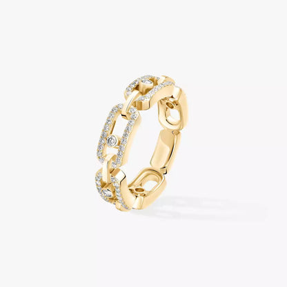[Peak]MOVE LINK PAVÉ DIAMOND RING