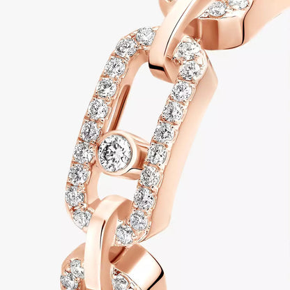 [Peak]MOVE LINK PAVÉ DIAMOND RING