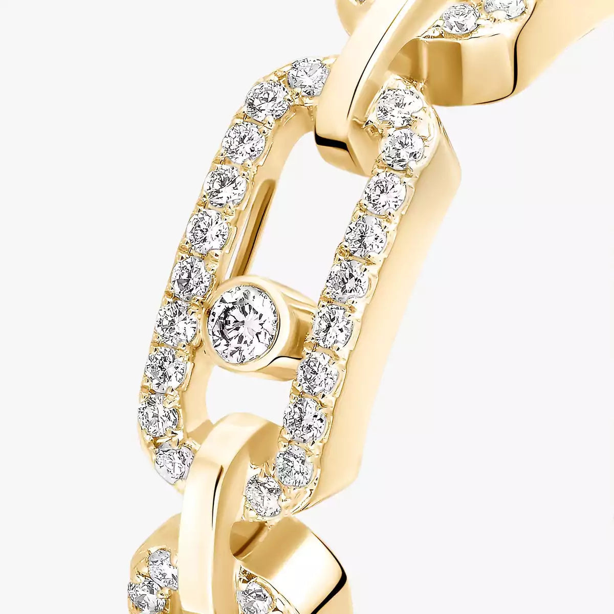 [Peak]MOVE LINK PAVÉ DIAMOND RING