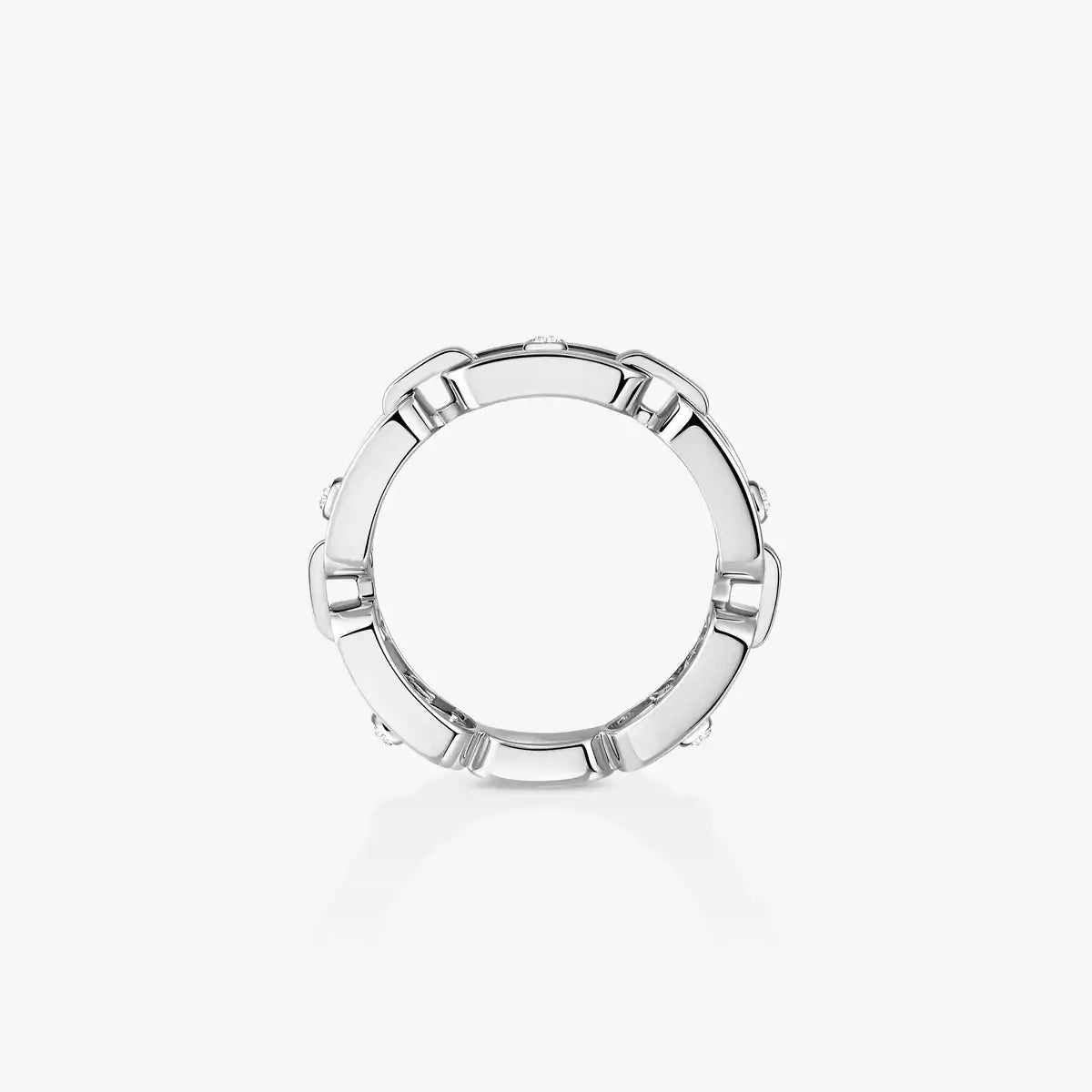 [Peak]MOVE LINK PAVÉ DIAMOND RING