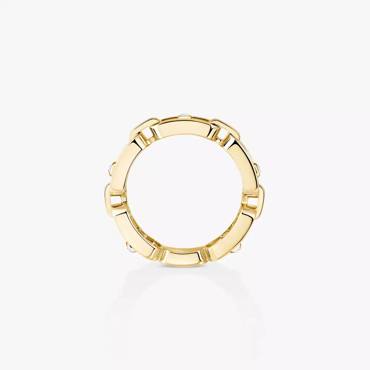 [Peak]MOVE LINK PAVÉ DIAMOND RING