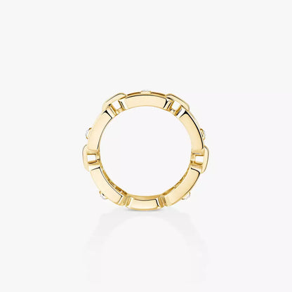 [Peak]MOVE LINK PAVÉ DIAMOND RING