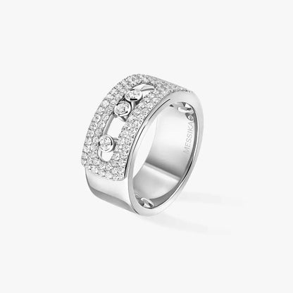 [Peak]MOVE NOA PAVÉ DIAMOND INTERLOCKING RING