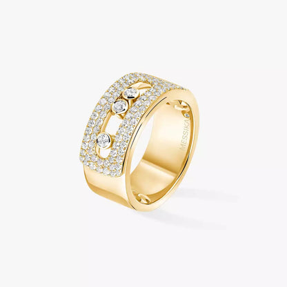 [Peak]MOVE NOA PAVÉ DIAMOND INTERLOCKING RING