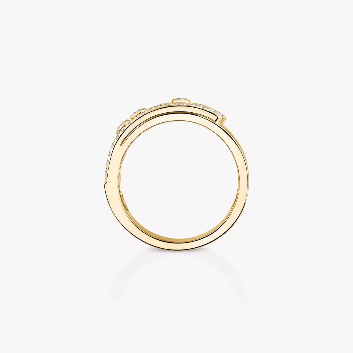 [Peak]MOVE NOA PAVÉ DIAMOND INTERLOCKING RING
