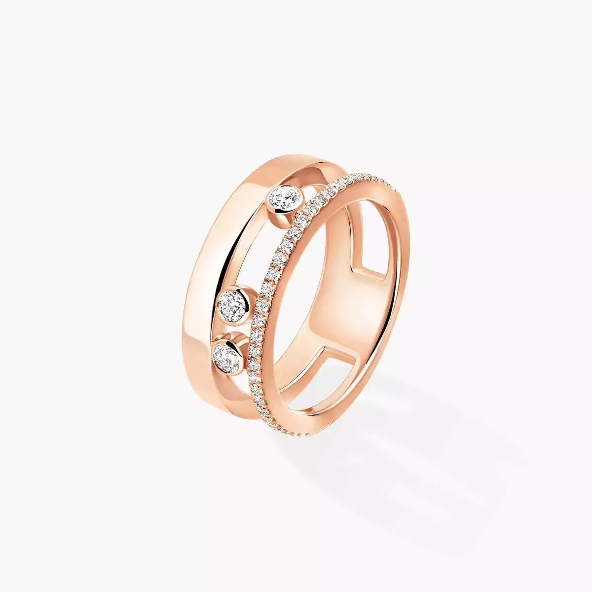 [Peak]MOVE NOA PAVÉ DIAMOND INTERLOCKING RING