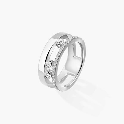 [Peak]MOVE NOA PAVÉ DIAMOND INTERLOCKING RING