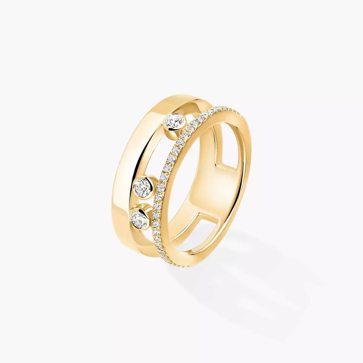 [Peak]MOVE NOA PAVÉ DIAMOND INTERLOCKING RING