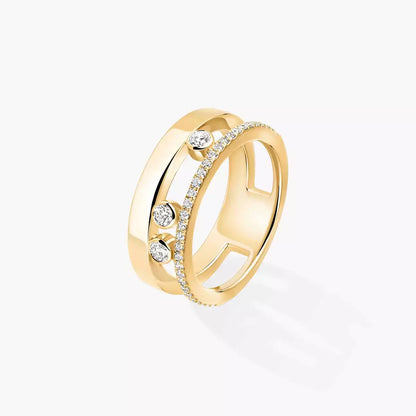 [Peak]MOVE NOA PAVÉ DIAMOND INTERLOCKING RING