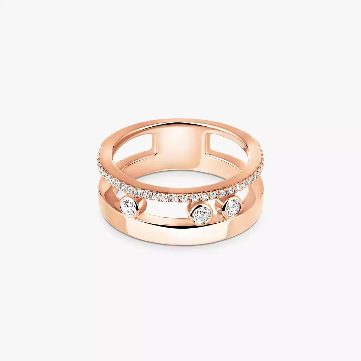 [Peak]MOVE NOA PAVÉ DIAMOND INTERLOCKING RING