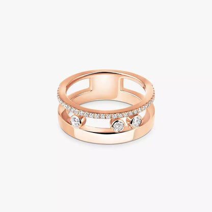 [Peak]MOVE NOA PAVÉ DIAMOND INTERLOCKING RING