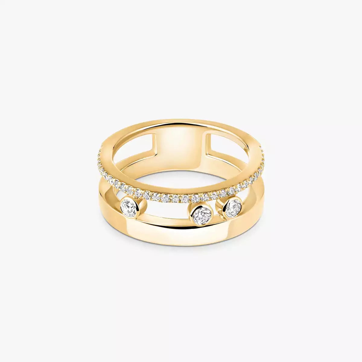 [Peak]MOVE NOA PAVÉ DIAMOND INTERLOCKING RING