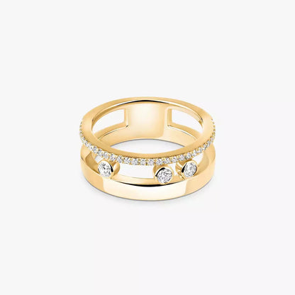 [Peak]MOVE NOA PAVÉ DIAMOND INTERLOCKING RING