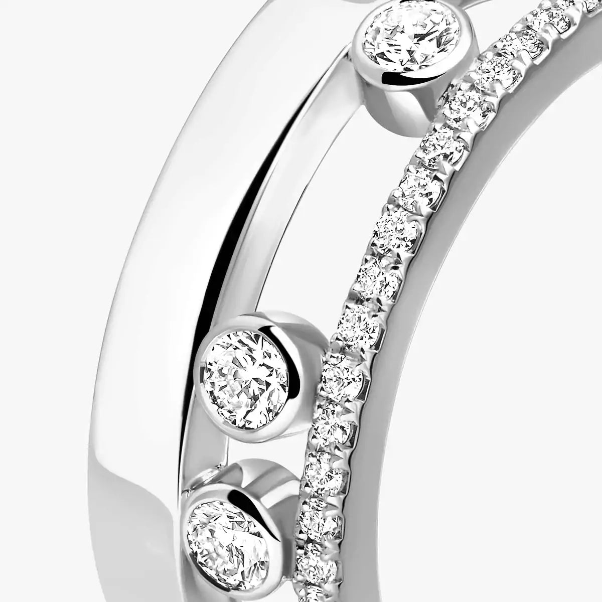 [Peak]MOVE NOA PAVÉ DIAMOND INTERLOCKING RING