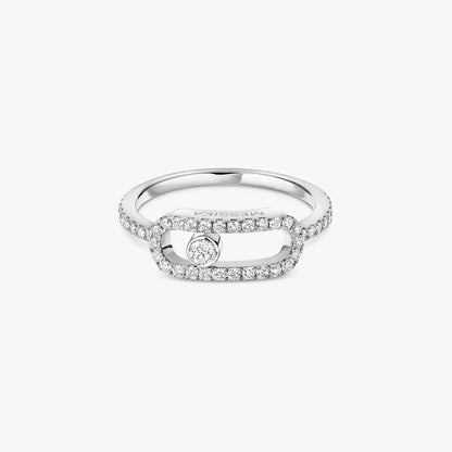 [Peak]MOVE UNO FULL PAVÉ DIAMOND RING