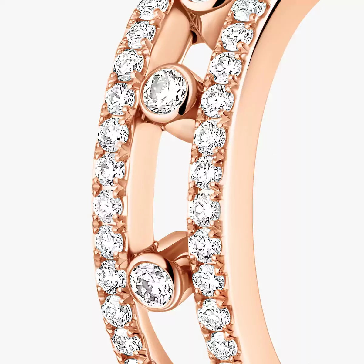[Peak]MOVE PAVÉ DIAMOND HOOP EARRINGS