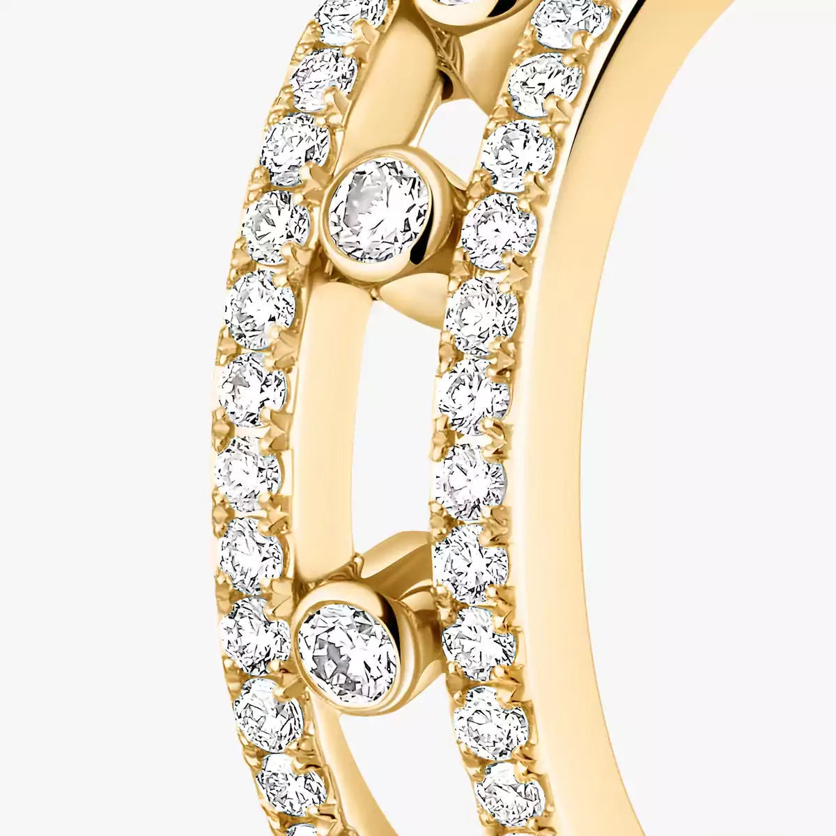 [Peak]MOVE PAVÉ DIAMOND HOOP EARRINGS