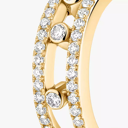 [Peak]MOVE PAVÉ DIAMOND HOOP EARRINGS