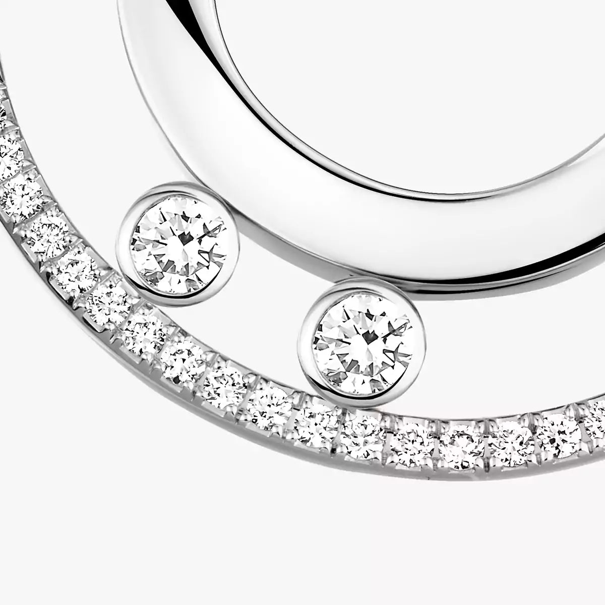 [Peak]MOVE ROMANE SMALL DIAMOND HOOP EARRINGS