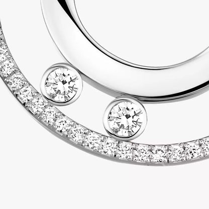 [Peak]MOVE ROMANE SMALL DIAMOND HOOP EARRINGS