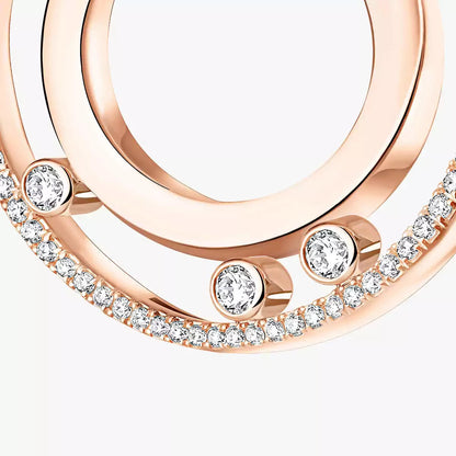 [Peak]MOVE ROMANE SMALL DIAMOND HOOP EARRINGS