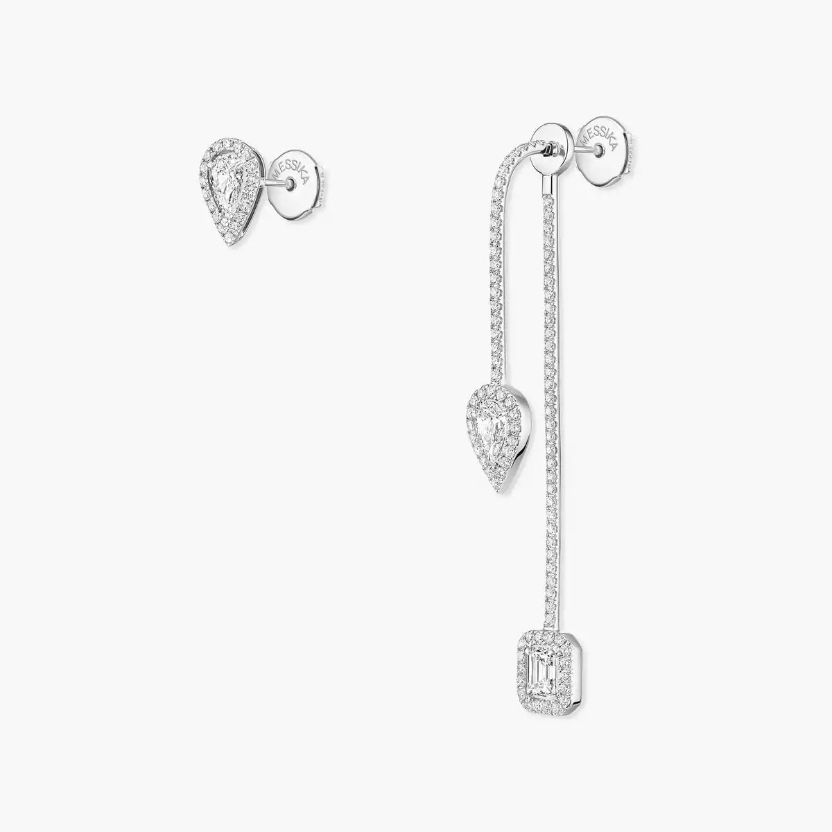 [Peak]MY TWIN DIAMOND DROP EARRINGS