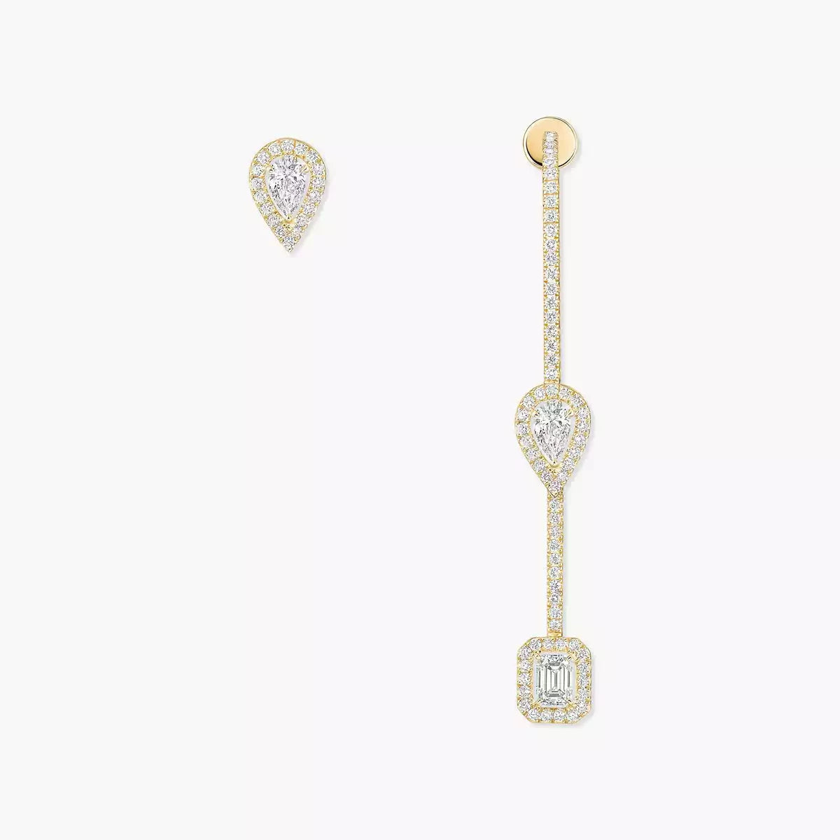 [Peak]MY TWIN DIAMOND DROP EARRINGS