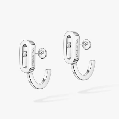 [Peak]MOVE CLASSIQUE MINI DIAMOND HOOP EARRINGS