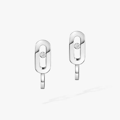 [Peak]MOVE CLASSIQUE MINI DIAMOND HOOP EARRINGS