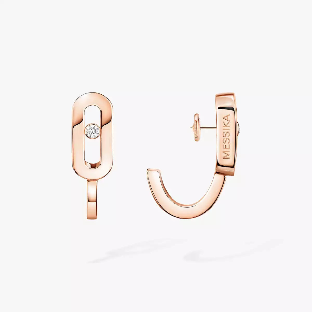 [Peak]MOVE CLASSIQUE MINI DIAMOND HOOP EARRINGS