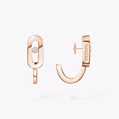 [Peak]MOVE CLASSIQUE MINI DIAMOND HOOP EARRINGS