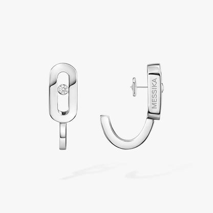 [Peak]MOVE CLASSIQUE MINI DIAMOND HOOP EARRINGS