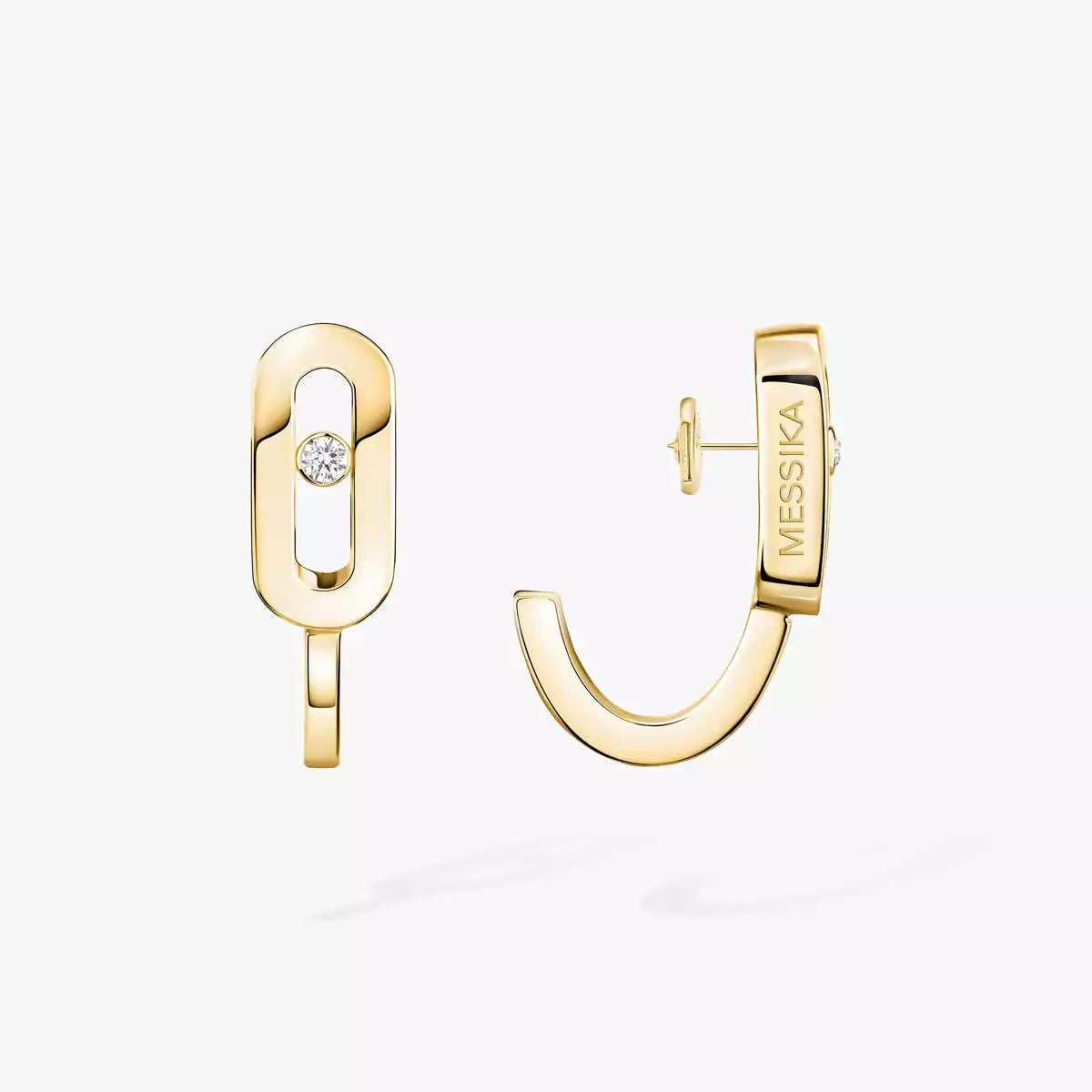 [Peak]MOVE CLASSIQUE MINI DIAMOND HOOP EARRINGS