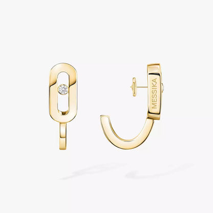 [Peak]MOVE CLASSIQUE MINI DIAMOND HOOP EARRINGS