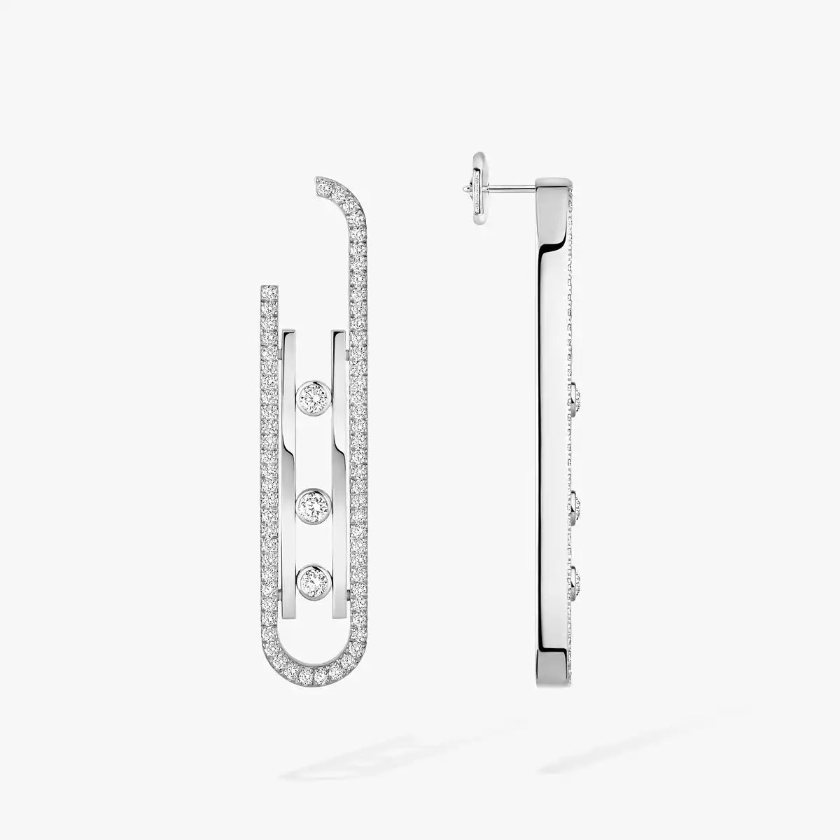 [Peak]MOVE KINETIC DIAMOND PENDANT EARRINGS