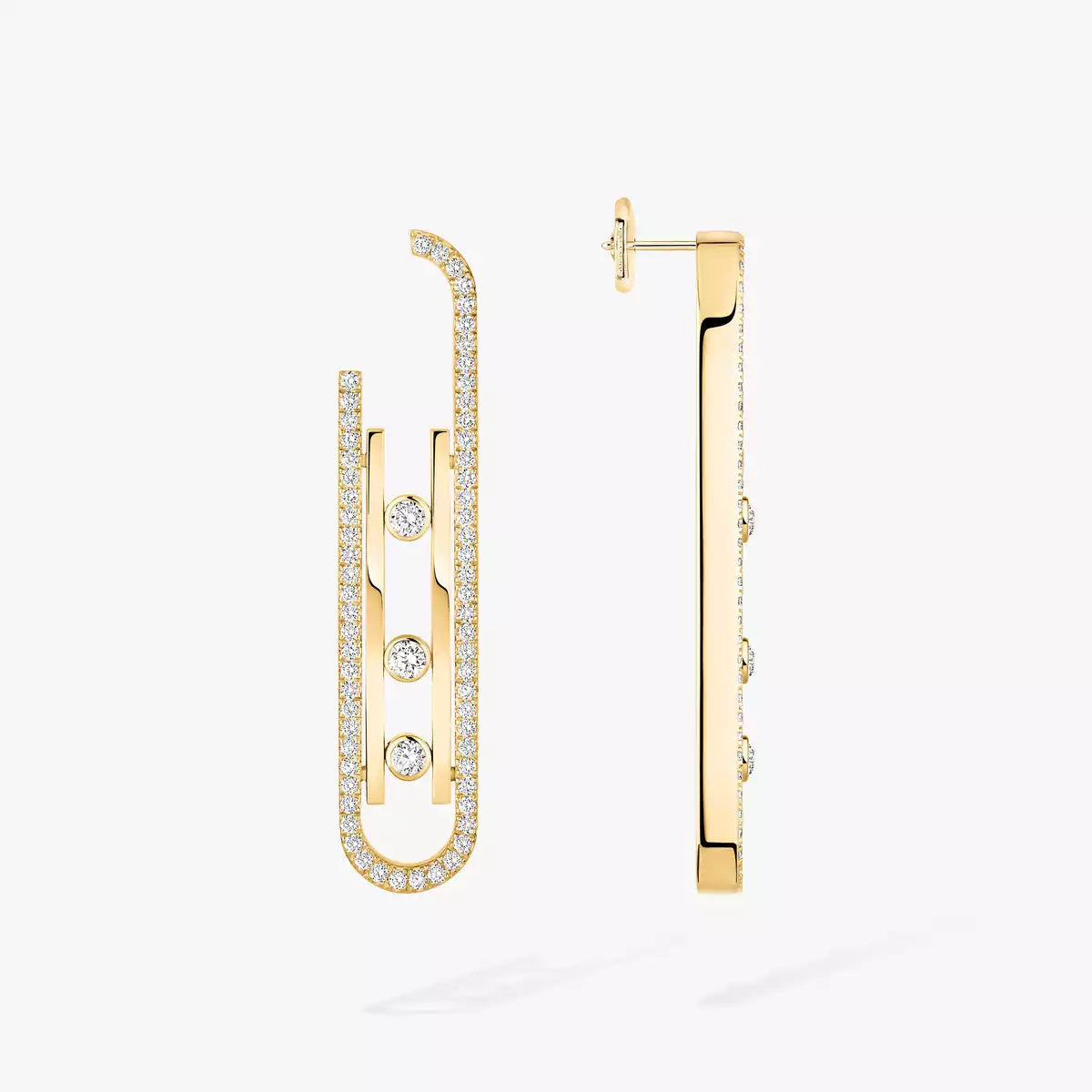 [Peak]MOVE KINETIC DIAMOND PENDANT EARRINGS