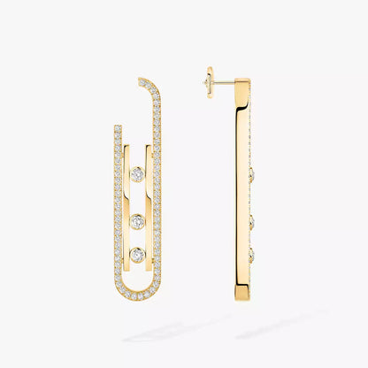 [Peak]MOVE KINETIC DIAMOND PENDANT EARRINGS