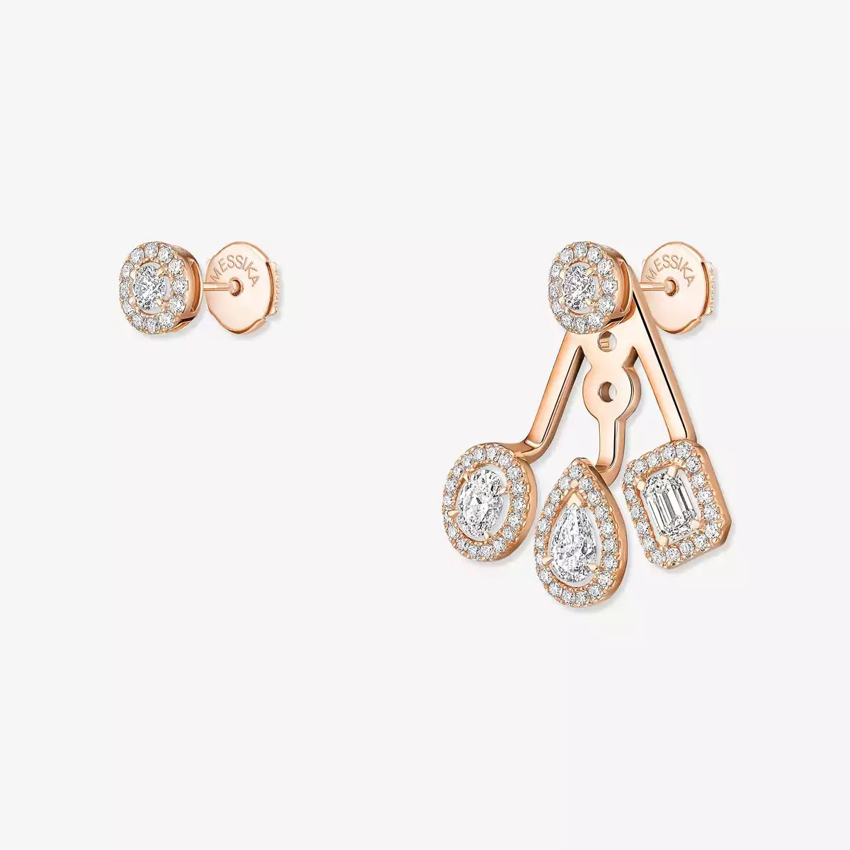 [Peak]MY TWIN TRIO DIAMOND EARRINGS