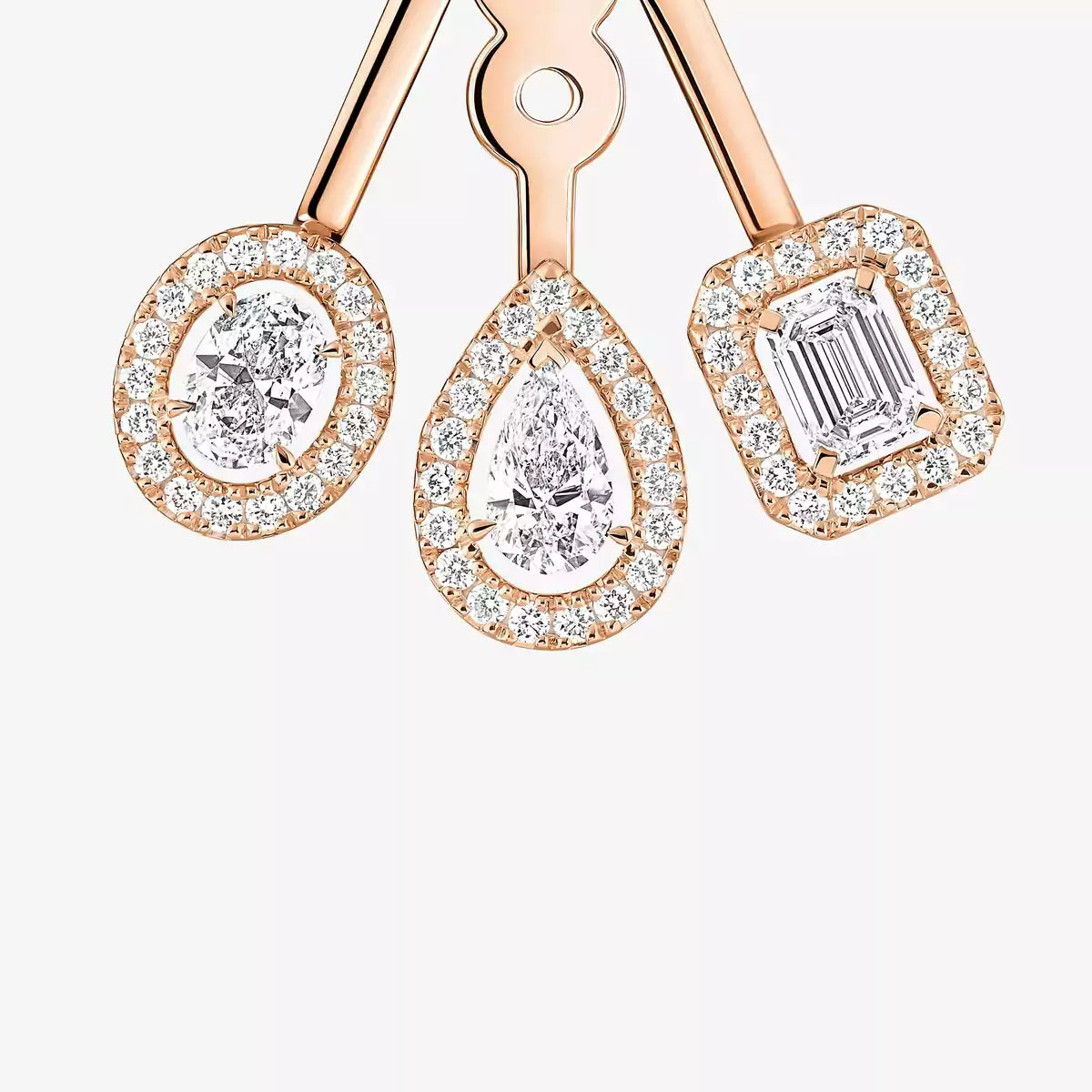[Peak]MY TWIN TRIO DIAMOND EARRINGS