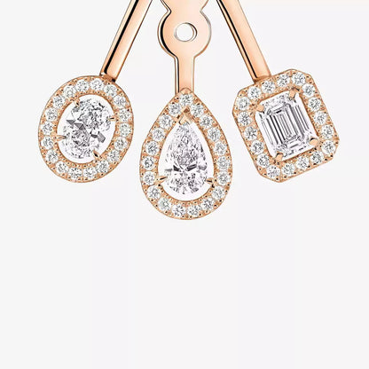 [Peak]MY TWIN TRIO DIAMOND EARRINGS