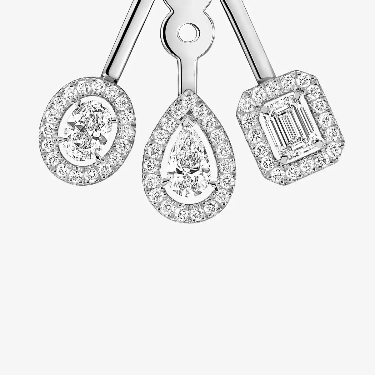 [Peak]MY TWIN TRIO DIAMOND EARRINGS