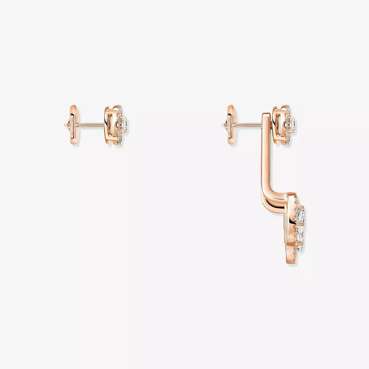 [Peak]MY TWIN TRIO DIAMOND EARRINGS