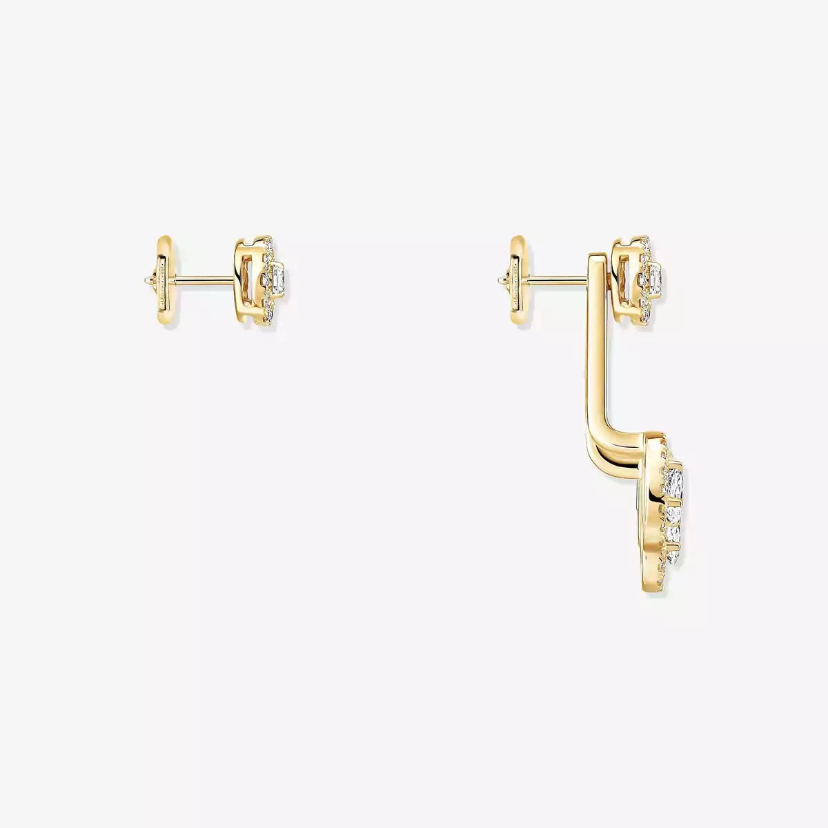 [Peak]MY TWIN TRIO DIAMOND EARRINGS