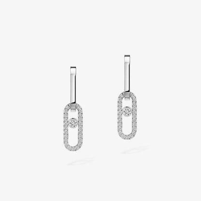 [Peak]MOVE LINK KINETIC DIAMOND EARRINGS