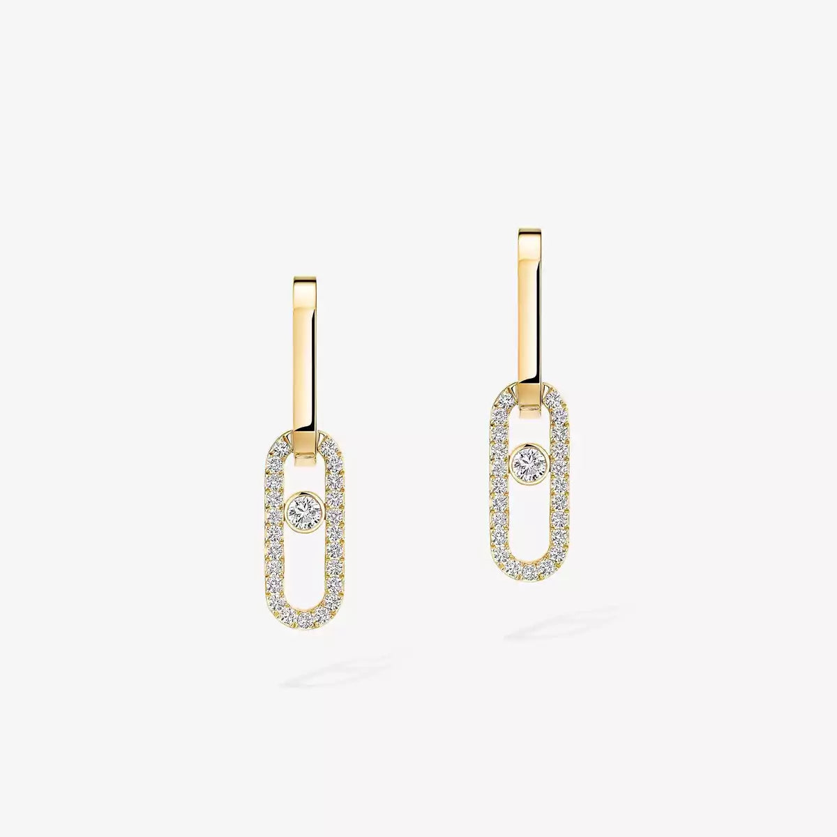 [Peak]MOVE LINK KINETIC DIAMOND EARRINGS